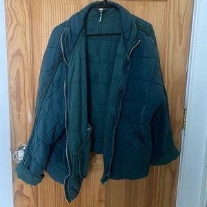 Free People Dolman Quilted Knit Jacket